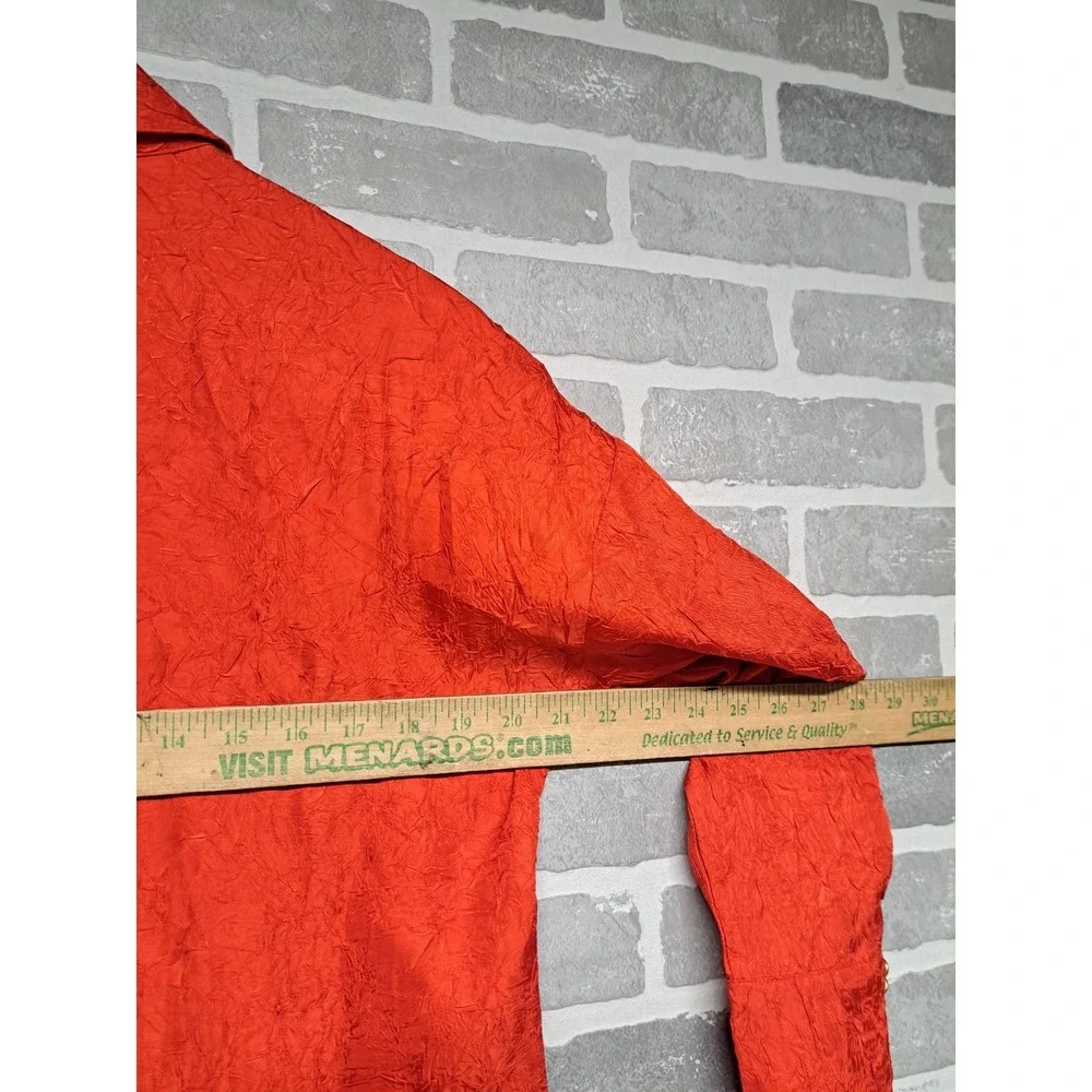 Revolve House Of Harlow 1960 Women Red Button‎ Down Long Sleeve Blouse Size XS